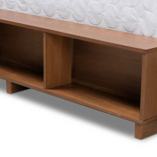 Best deal ๐คฉ Baxton Studio Tamsin Modern Transitional 4-Drawer Storage Bed With Built-In Shelves ๐ฅ - Image 8