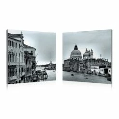 Budget ⌛ Baxton Studio TIMELESS VENICE Frameless Canvas Wall Art - Black&White 🎉