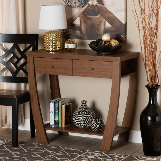 Best Pirce ๐ Baxton Studio Capote Modern And Contemporary Dark Brown Finished Wood Console Table Espresso ๐ - Image 2