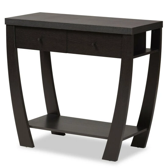 Best Pirce ๐ Baxton Studio Capote Modern And Contemporary Dark Brown Finished Wood Console Table Espresso ๐ - Image 3