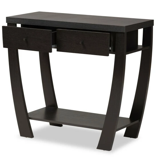Best Pirce ๐ Baxton Studio Capote Modern And Contemporary Dark Brown Finished Wood Console Table Espresso ๐ - Image 4