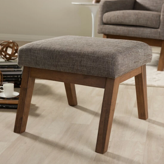Budget โค๏ธ Baxton Studio Methodios Mid-Century Modern Upholstered Ottoman ๐งจ