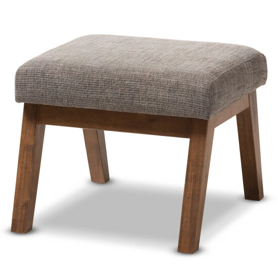 Budget โค๏ธ Baxton Studio Methodios Mid-Century Modern Upholstered Ottoman ๐งจ - Image 3