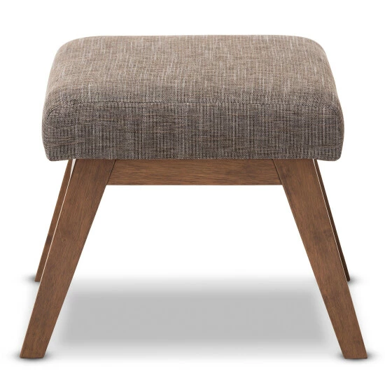 Budget โค๏ธ Baxton Studio Methodios Mid-Century Modern Upholstered Ottoman ๐งจ - Image 4