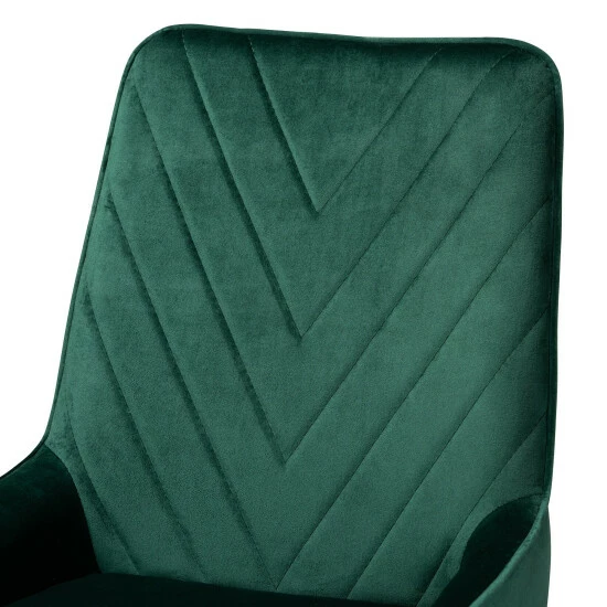 Discount โค๏ธ Baxton Studio Priscilla Contemporary Glam And Luxe Velvet Dining Chair Set (2PCs) Grey ๐ฅ - Image 5