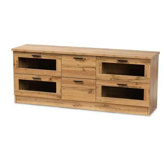 Best Pirce ๐ Baxton Studio Adelino Modern Oak Brown Finished Wood 2-Drawer TV Stand ๐ - Image 2