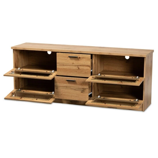 Best Pirce ๐ Baxton Studio Adelino Modern Oak Brown Finished Wood 2-Drawer TV Stand ๐ - Image 3