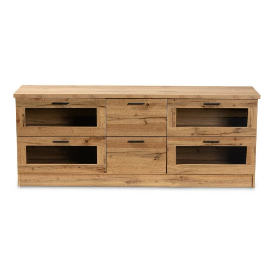 Best Pirce ๐ Baxton Studio Adelino Modern Oak Brown Finished Wood 2-Drawer TV Stand ๐ - Image 4