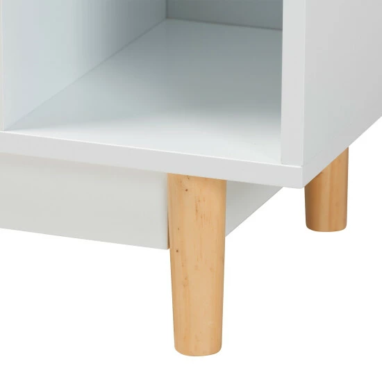 Cheap 👍 Baxton Studio Russell Mid-Century Modern Two-Tone White And Oak Brown Finished Wood 2-Door Sideboard 👍 - Image 7