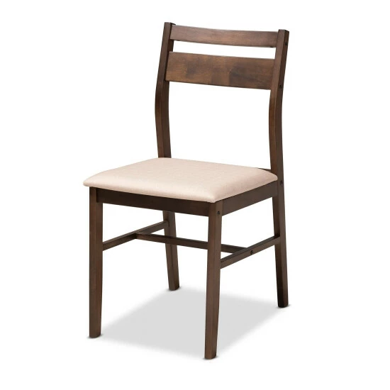 Cheapest ๐ Baxton Studio Contemporary Fabric 5-Piece Wood Dining Set Beige ๐ - Image 6