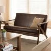 Cheapest ✨ Mid-Century Loveseat By Baxton Studio Brown ⌛