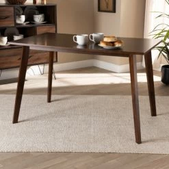 Brand new ⭐ Baxton Studio Britte Mid-Century Modern Transitional Rectangular Wood Dining Table ✨