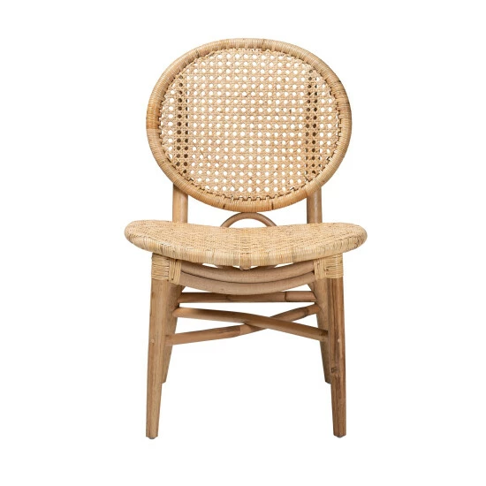 Flash Sale ๐ Baxton Studio Osaka Modern Bohemian Natural Brown Rattan Dining Chair ๐คฉ - Image 3