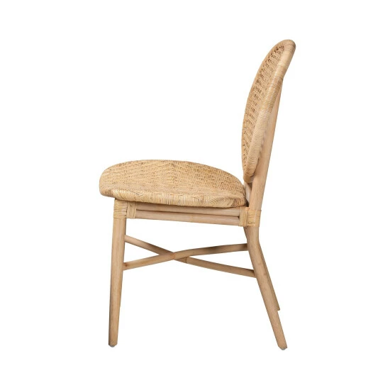 Flash Sale ๐ Baxton Studio Osaka Modern Bohemian Natural Brown Rattan Dining Chair ๐คฉ - Image 4