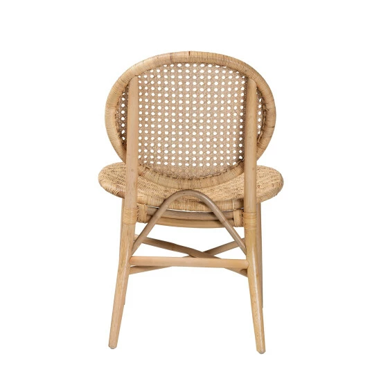 Flash Sale ๐ Baxton Studio Osaka Modern Bohemian Natural Brown Rattan Dining Chair ๐คฉ - Image 5