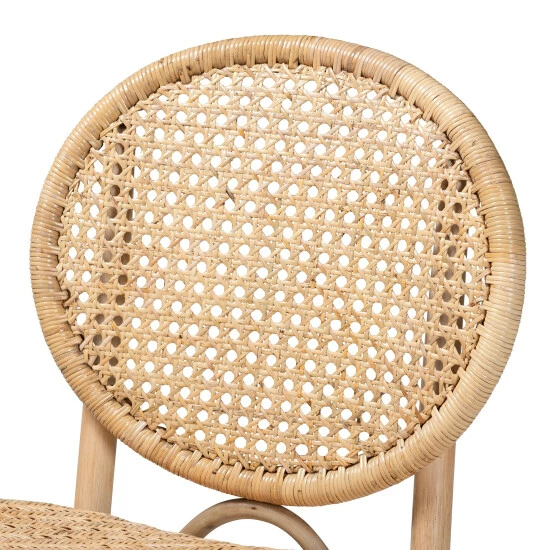 Flash Sale ๐ Baxton Studio Osaka Modern Bohemian Natural Brown Rattan Dining Chair ๐คฉ - Image 6