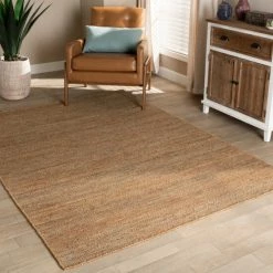 Cheapest ๐ Baxton Studio Flamings Modern And Contemporary Brick Handwoven Hemp Area Rug - 5' X 8'/Surplus Brown / Red ๐ฅ