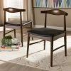 Deals 🌟 Mid-Century Black Dining Chair 2-Piece Set By Baxton Studio ⌛