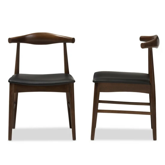 Deals ๐ Mid-Century Black Dining Chair 2-Piece Set By Baxton Studio โ - Image 3