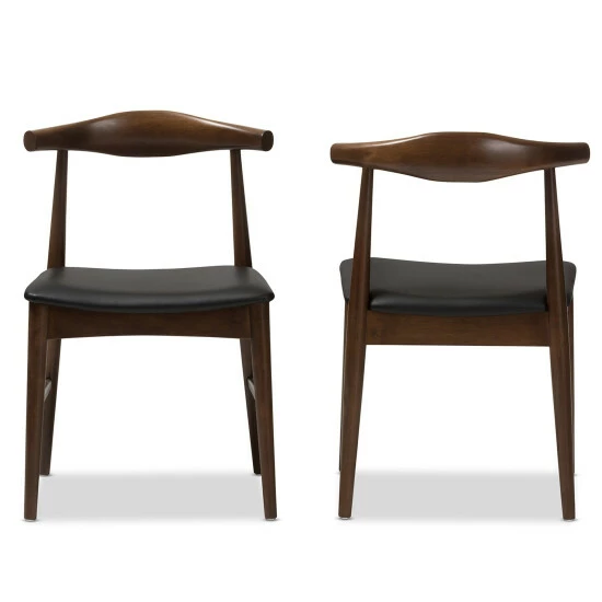 Deals ๐ Mid-Century Black Dining Chair 2-Piece Set By Baxton Studio โ - Image 4