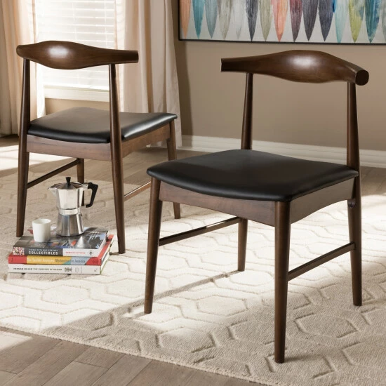 Deals ๐ Mid-Century Black Dining Chair 2-Piece Set By Baxton Studio โ - Image 7