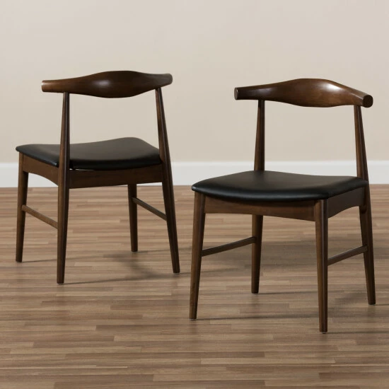 Deals ๐ Mid-Century Black Dining Chair 2-Piece Set By Baxton Studio โ - Image 8