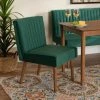 Hot Sale 👏 Baxton Studio Alvis Mid-Century Velvet Upholstered Dining Chair 🧨