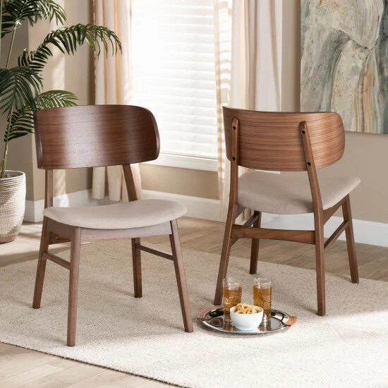 Best reviews of ๐ฏ Baxton Studio Alston Mid-Century Modern Wood Dining Chair Set (2PCs) Beige โ
