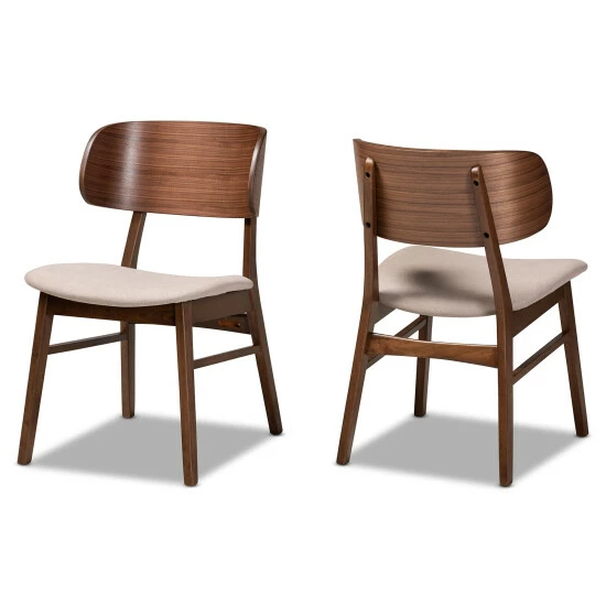Best reviews of ๐ฏ Baxton Studio Alston Mid-Century Modern Wood Dining Chair Set (2PCs) Beige โ - Image 2