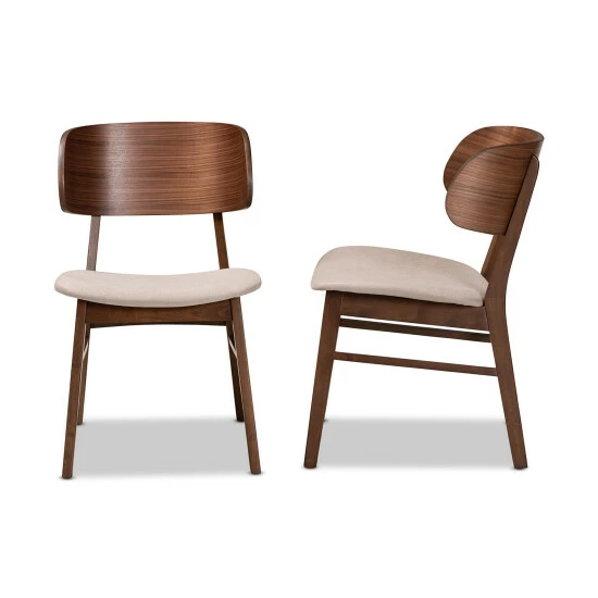 Best reviews of ๐ฏ Baxton Studio Alston Mid-Century Modern Wood Dining Chair Set (2PCs) Beige โ - Image 4