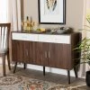 Budget 💯 Baxton Studio Leena Mid-Century Modern 2-Drawer Sideboard Buffet 😉