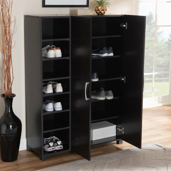 Best Pirce ๐ฅ Baxton Studio Contemporary Wenge Dark Brown ๐ Shoe Storage Cabinet ๐ฅฐ - Image 2