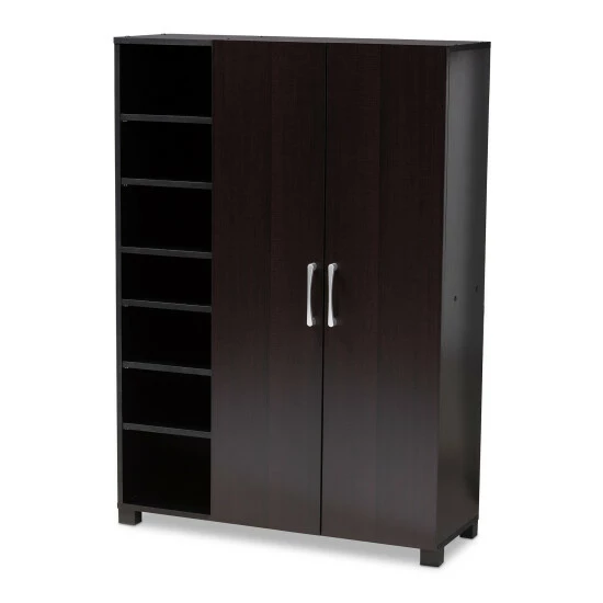 Best Pirce ๐ฅ Baxton Studio Contemporary Wenge Dark Brown ๐ Shoe Storage Cabinet ๐ฅฐ - Image 3