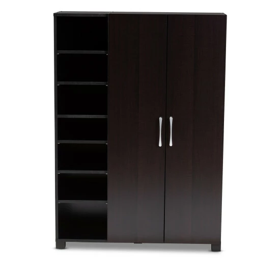 Best Pirce ๐ฅ Baxton Studio Contemporary Wenge Dark Brown ๐ Shoe Storage Cabinet ๐ฅฐ - Image 5