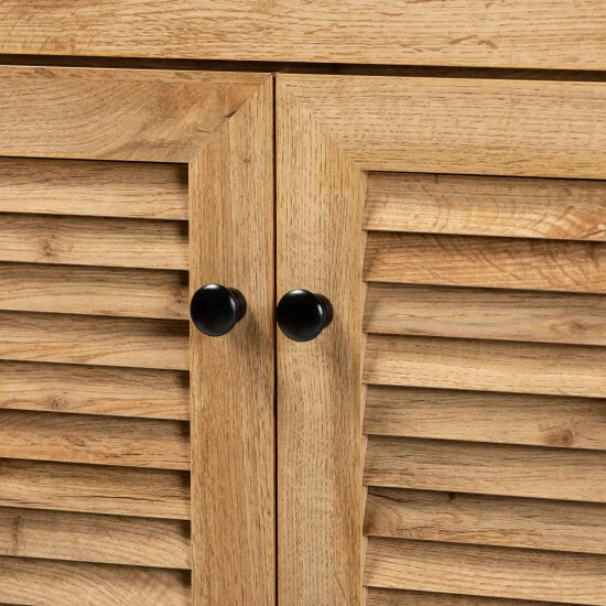 Hot Sale ๐ Baxton Studio Coolidge Modern & Contemporary 5-Shelf Wood ๐ Shoe Storage Cabinet โค๏ธ - Image 6