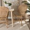 Best reviews of ✨ Baxton Studio Lalaine Modern Bohemian Natural Rattan Dining Arm Chair ⌛