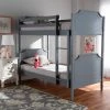 Best deal ⌛ Baxton Studio Mariana Traditional Transitional Grey Finished Wood Twin Size Bunk Bed 😉