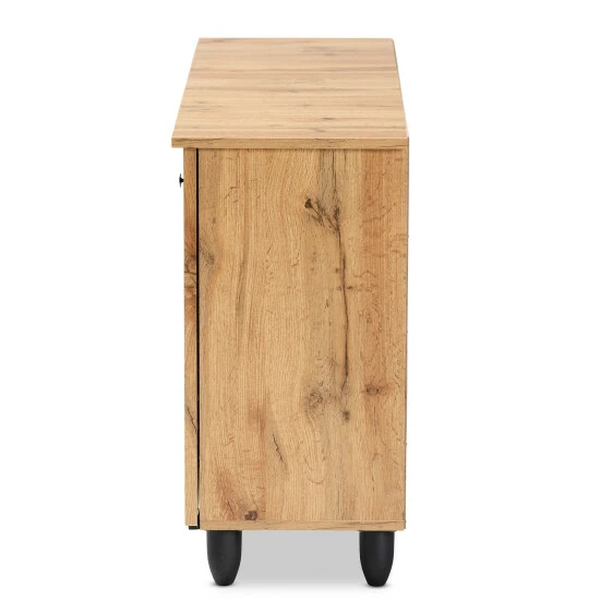 Promo ๐ Baxton Studio Winda Modern Oak Brown Finished Wood 3-Door ๐ Shoe Cabinet ๐ฅฐ - Image 5