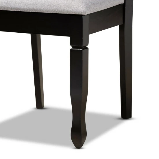 New ๐คฉ Baxton Studio Reneau Modern And Contemporary Upholstered 2-Piece Dining Chair Set Grey ๐ - Image 7