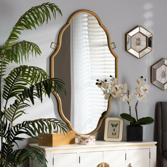 Top 10 ๐ Baxton Studio Dennis Vintage Antique Gold Finished Accent Wall Mirror โค๏ธ