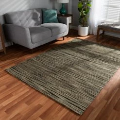 Deals โค๏ธ Baxton Studio Shiro Modern And Contemporary Beige And Black Handwoven Hemp Area Rug - 5' X 8'/Surplus ๐