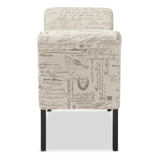 Best deal ๐ Baxton Studio Avignon Script-Patterned French Laundry Fabric Storage Ottoman Bench ๐งจ - Image 6