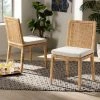 Flash Sale 💯 Baxton Studio Sofia Modern Natural Finished Wood And Rattan 2-PC Dining Chair Set 🥰