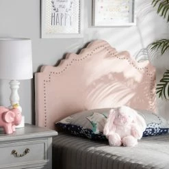 Cheap 🛒 Baxton Studio Fabric Upholstered Contemporary Headboard Pink ❤️