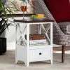 Best deal 👍 Baxton Studio Vesta Modern & Contemporary Single Drawer Wood End Table -White 🎉