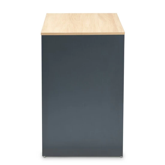 Budget ๐ Baxton Studio Reed Mid-Century Modern 2-Drawer Computer Desk ๐ - Image 5