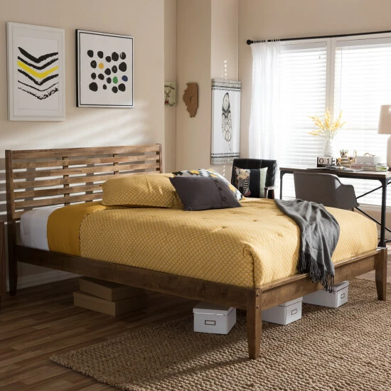 Best deal ๐ Contemporary Wood Platform Bed By Baxton Studio ๐ฏ
