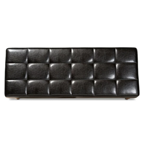 Deals ๐งจ Baxton Studio Sanford Mid-Century Modern Dining Bench Grey โ - Image 7