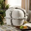 Best deal 👍 Baxton Studio Alfro Moroccan Inspired Pouf Ottoman Grey ✔️