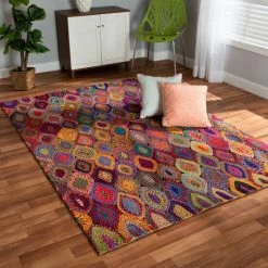 Wholesale 🔥 Baxton Studio Addis Modern And Contemporary Handwoven Fabric Area Rug - 5' X 8'/Surplus Multi ⌛